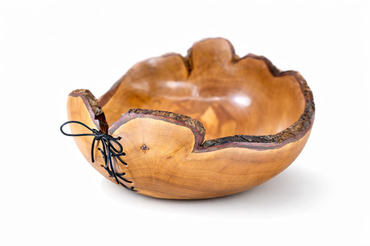 Handmade live edge plum wood bowl natural edge wooden bowl