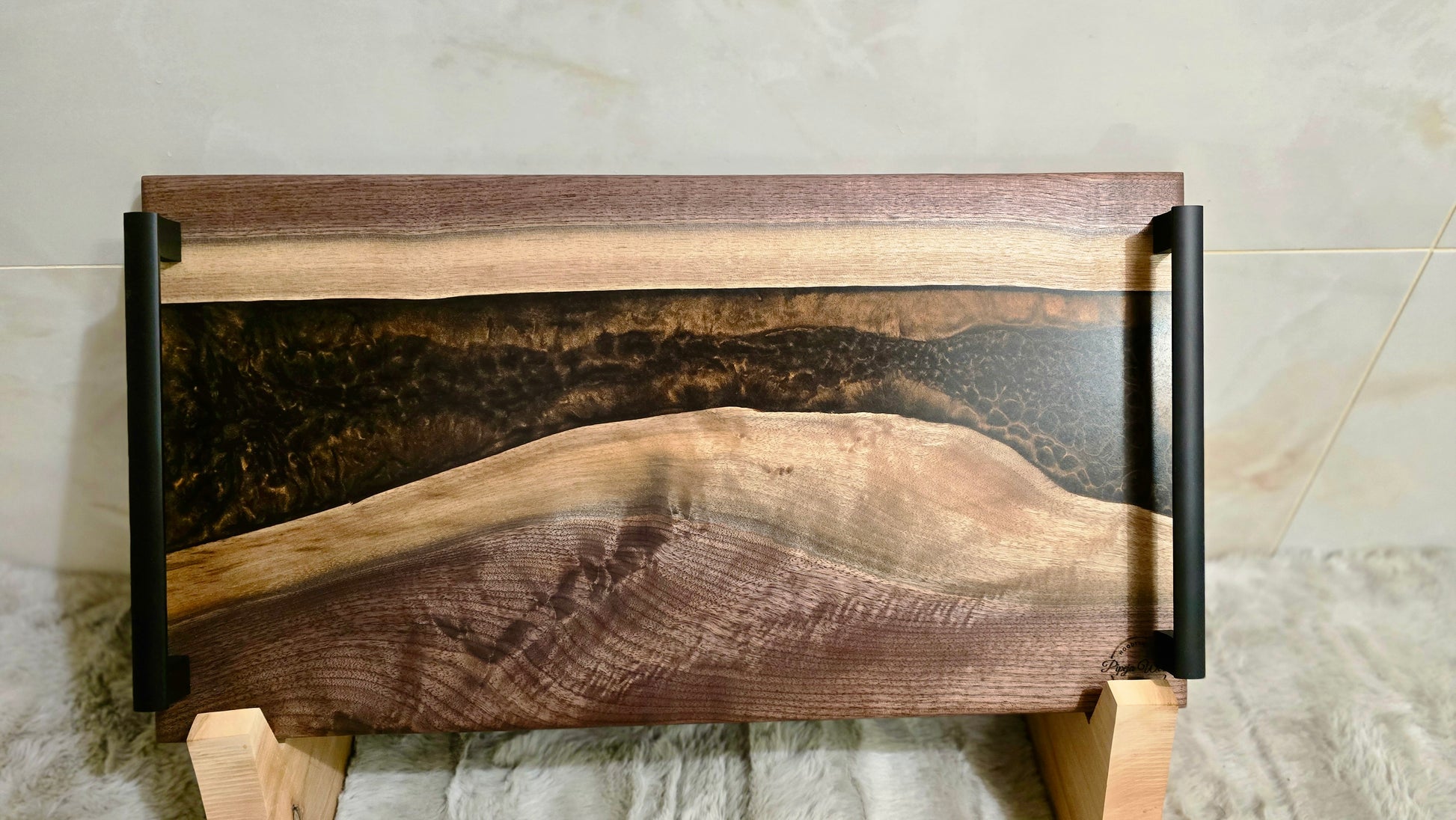 Handmade Serving Board with Handles