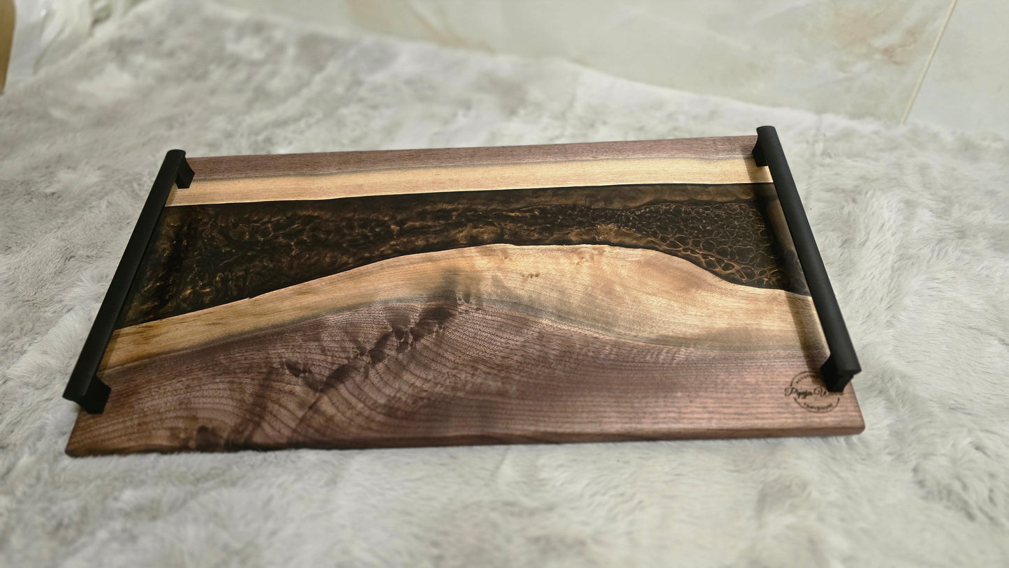 Handmade Serving Board with Handles