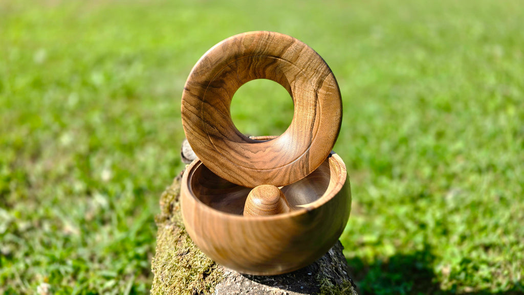 Woodturned Ashtray from Solid Walnut