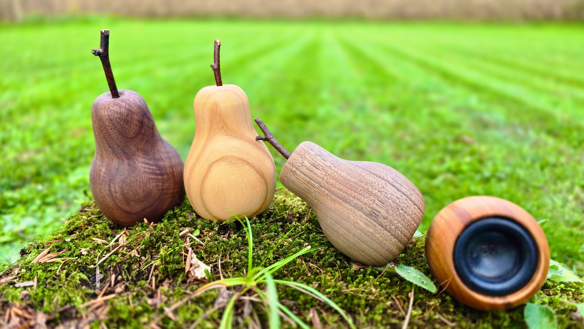 Walnut cherry shaker set