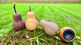 Walnut cherry shaker set