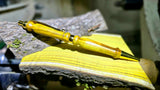 Hand-turned Sumac pen finished with natural tung oil and carnauba wax