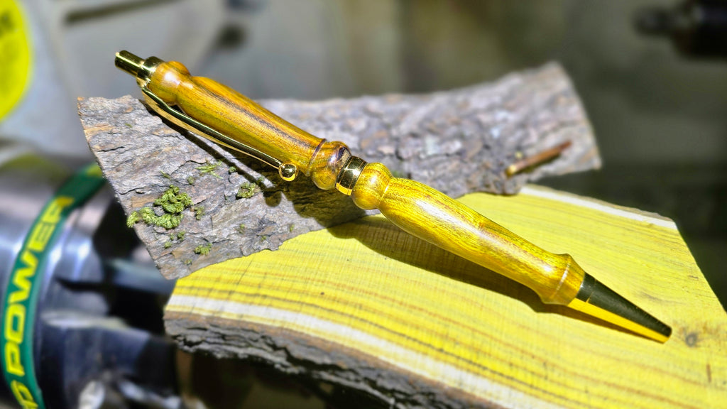 PipejaWood handmade pen from natural yellow Sumac