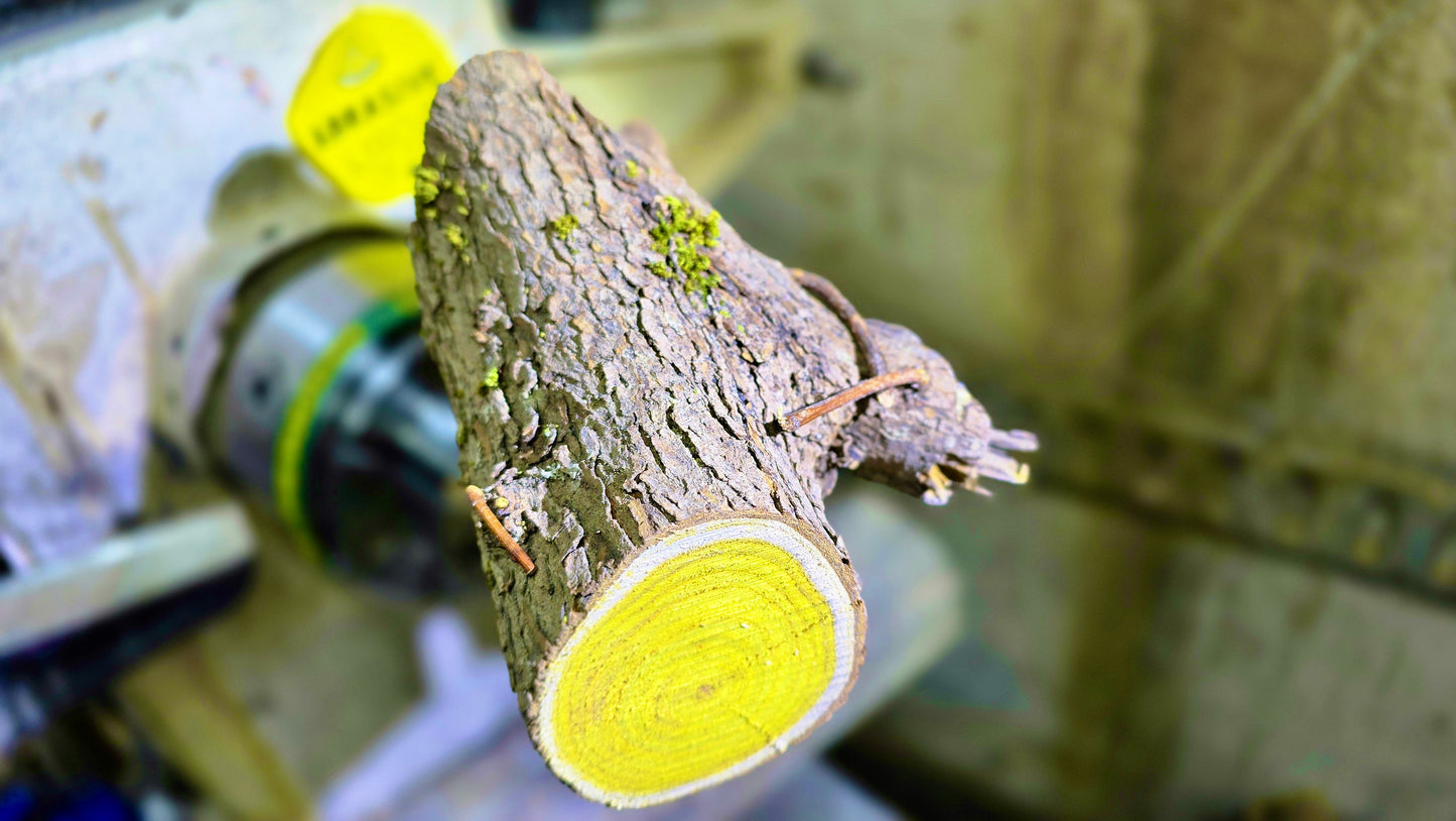 Handmade Wooden Pen from Rare Yellow Sumac Wood – Luxury Natural Grain Ballpoint Pen with Engraving & Gift Box