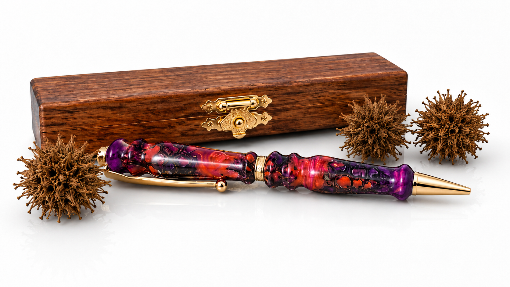 One of a kind Platanus seed pod pen handmade in Slovenia