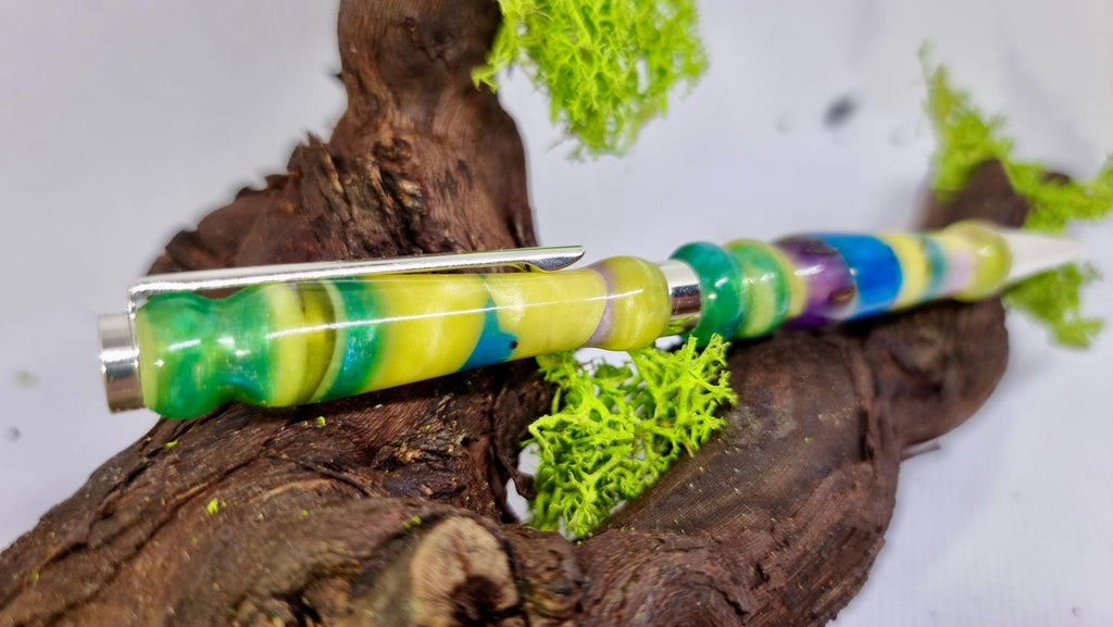Handmade Epoxy Resin Pen – Custom Luxury Writing Instrument | Unique Ballpoint Pen - PipejaWood