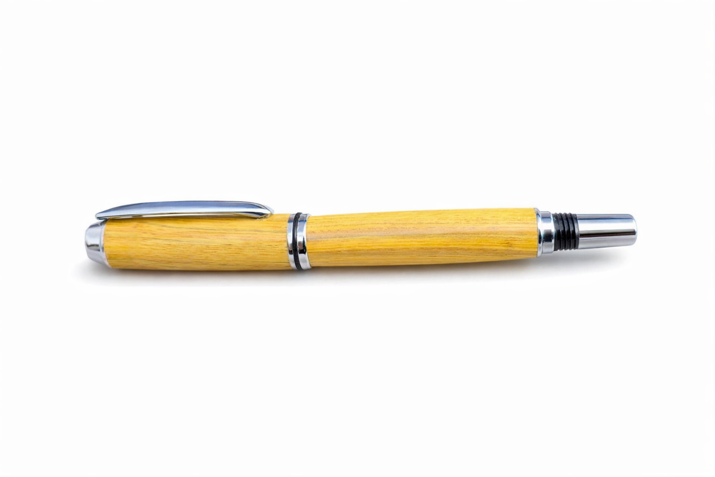 Handmade wooden fountain pen made from sumac wood