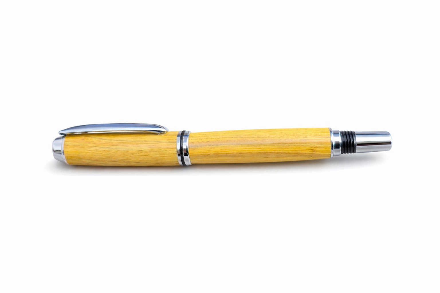 Handmade wooden fountain pen made from sumac wood