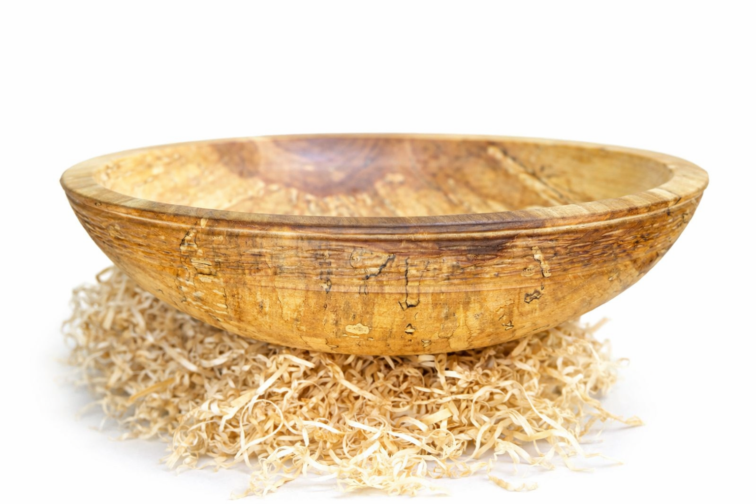 handmade spalted wood bowl large 30.5cm wooden serving bowl
